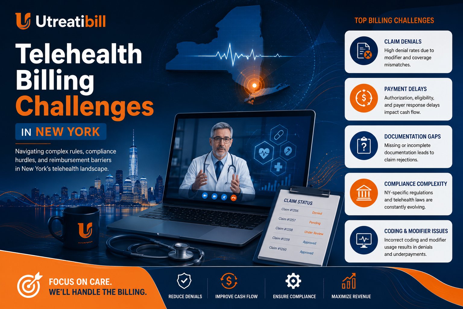 Read more about the article Fast-Growing Telehealth Billing Challenges in New York Healthcare