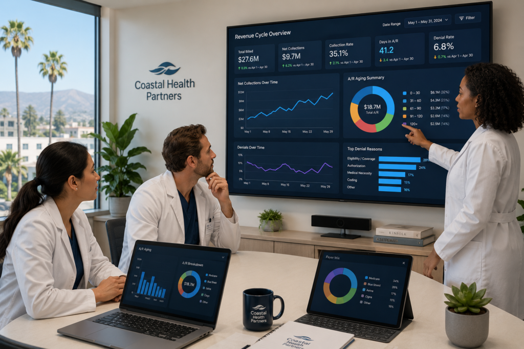 California Medical Billing Services dashboard