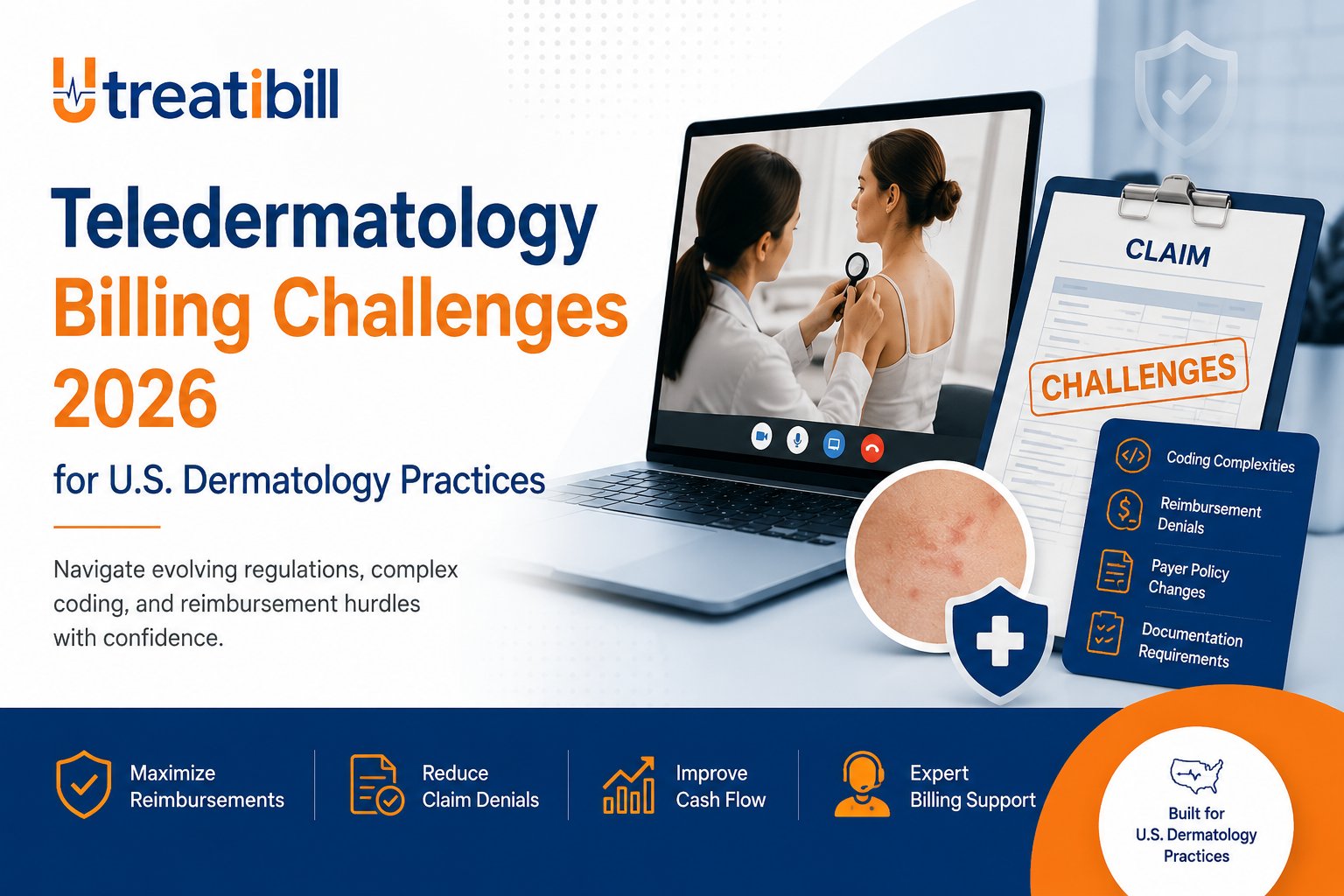 Read more about the article Teledermatology Billing Challenges 2026 for U.S. Dermatology Practices