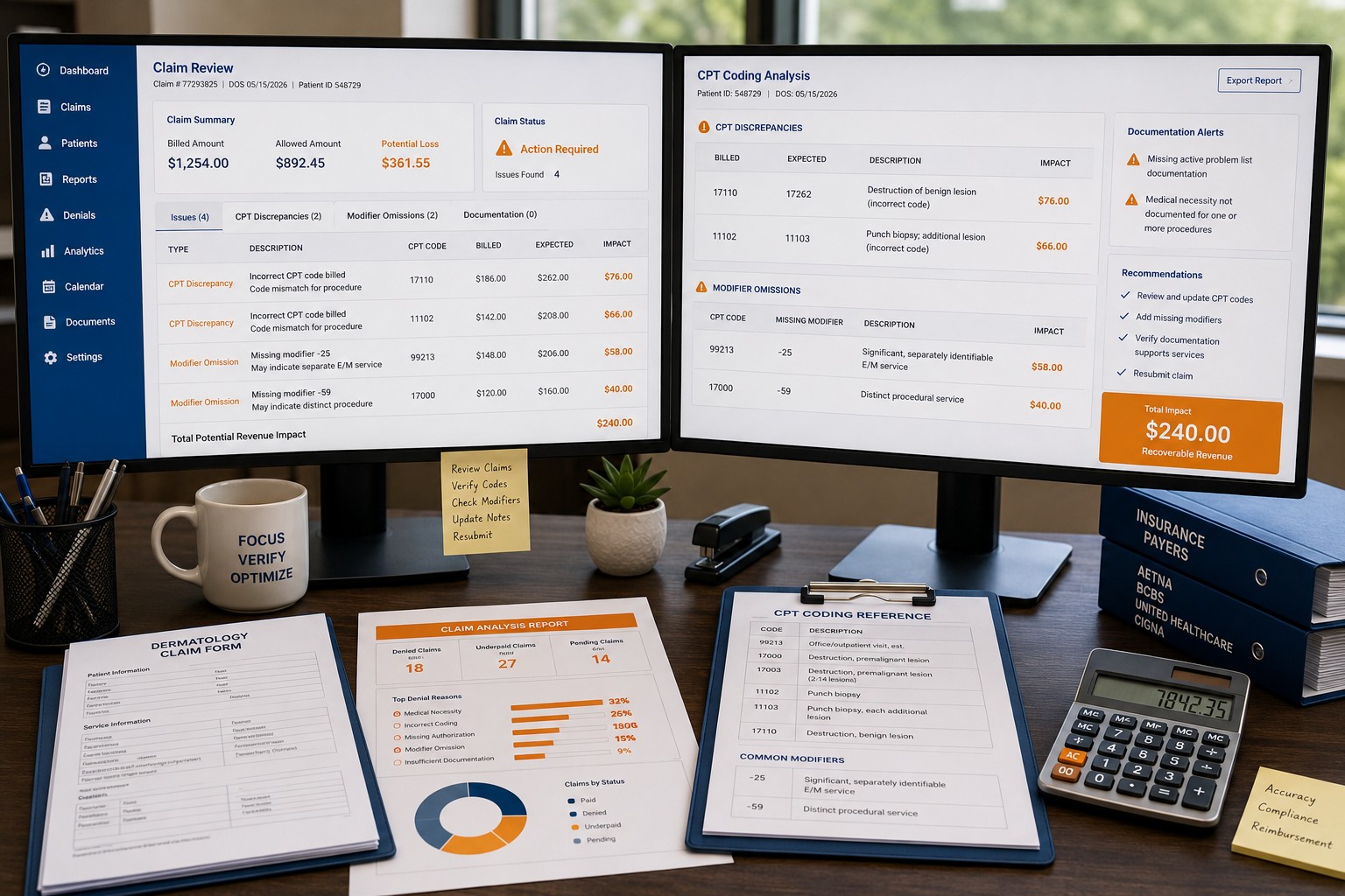 dermatology billing mistakes