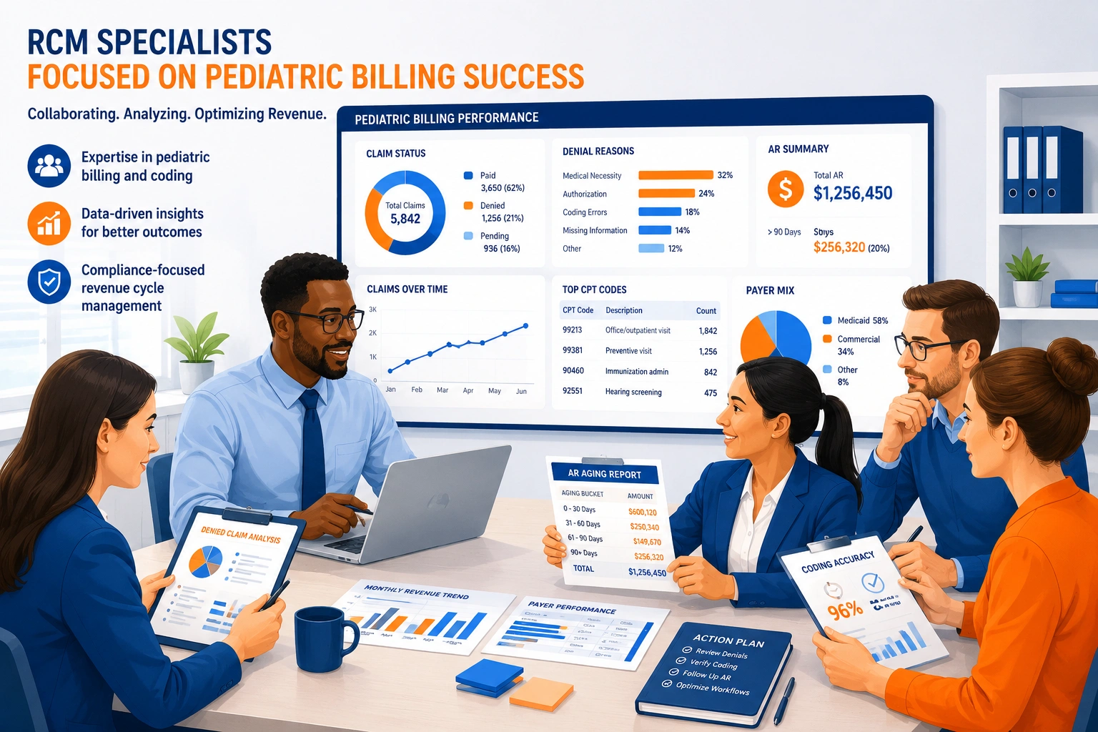 UtreatiBill pediatric billing outsourcing revenue cycle team