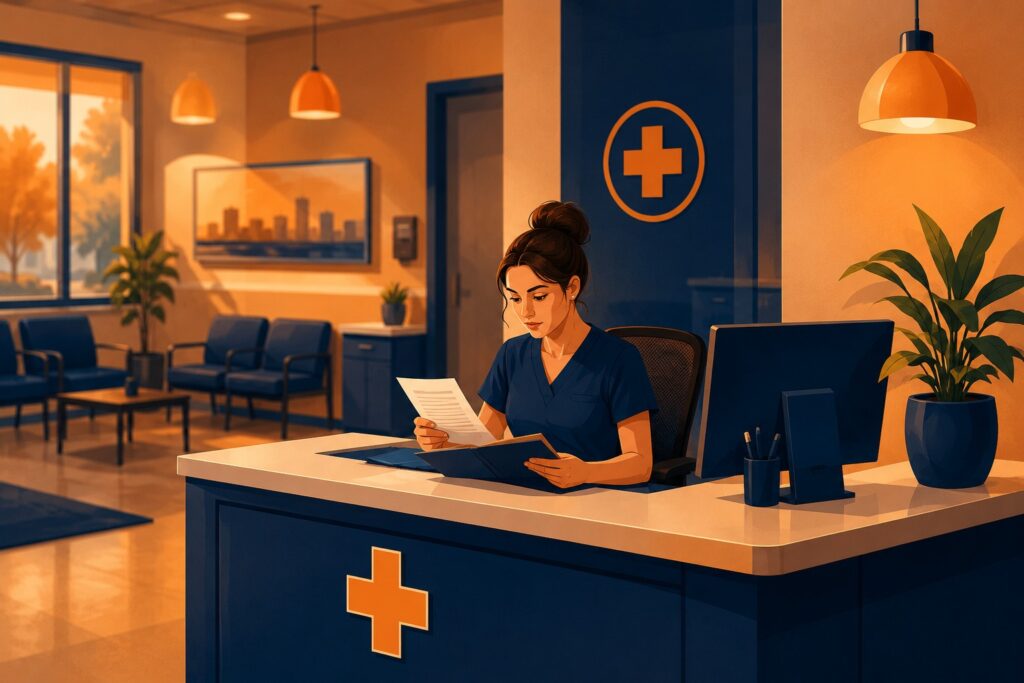 Urgent care revenue loss caused by billing inefficiencies and medical coding errors at clinic reception desk